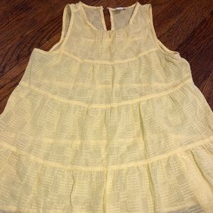 A New Approach yellow, sheer, tank